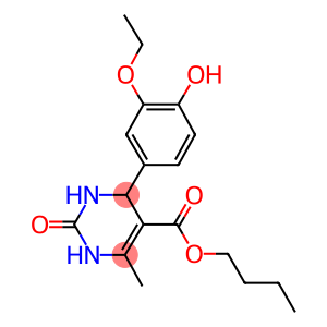 butyl 4-(3-ethoxy-4-hydroxyphenyl)-6-methyl-2-oxo-1,2,3,4-tetrahydro-5-pyrimidinecarboxylate