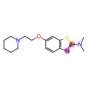N,N-dimethyl-6-[2-(1-piperidinyl)ethoxy]-1,3-benzothiazol-2-amine
