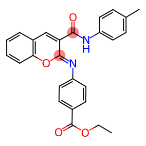 ethyl 4-{[3-(4-toluidinocarbonyl)-2H-chromen-2-ylidene]amino}benzoate