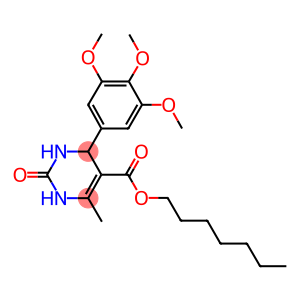 heptyl 6-methyl-2-oxo-4-(3,4,5-trimethoxyphenyl)-1,2,3,4-tetrahydro-5-pyrimidinecarboxylate