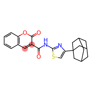 N-[4-(1-adamantyl)-1,3-thiazol-2-yl]-2-oxo-2H-chromene-3-carboxamide