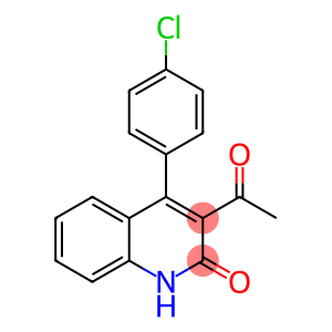 2(1H)-Quinolinone, 3-acetyl-4-(4-chlorophenyl)-