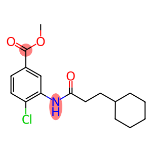 methyl4-chloro-3-[(3-cyclohexylpropanoyl)amino]benzoate