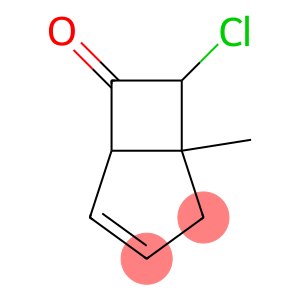 Bicyclo[3.2.0]hept-3-en-6-one,  7-chloro-1-methyl-,  exo-  (8CI)