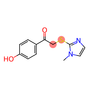 Ethanone, 1-(4-hydroxyphenyl)-2-[(1-methyl-1H-imidazol-2-yl)thio]-
