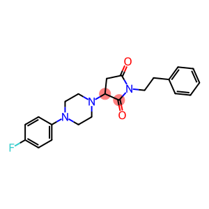 3-(4-(4-fluorophenyl)piperazin-1-yl)-1-phenethylpyrrolidine-2,5-dione