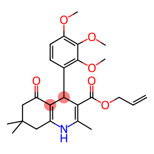 prop-2-enyl 2,7,7-trimethyl-5-oxo-4-[2,3,4-tris(methyloxy)phenyl]-1,4,5,6,7,8-hexahydroquinoline-3-carboxylate