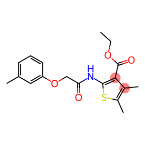 ethyl 4,5-dimethyl-2-{[(3-methylphenoxy)acetyl]amino}-3-thiophenecarboxylate