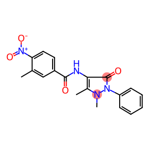N-(1,5-dimethyl-3-oxo-2-phenyl-2,3-dihydro-1H-pyrazol-4-yl)-4-nitro-3-methylbenzamide