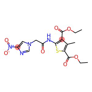diethyl 5-[({4-nitro-1H-imidazol-1-yl}acetyl)amino]-3-methyl-2,4-thiophenedicarboxylate