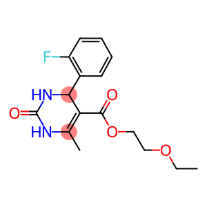 2-ethoxyethyl 4-(2-fluorophenyl)-6-methyl-2-oxo-1,2,3,4-tetrahydro-5-pyrimidinecarboxylate