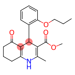 methyl 2-methyl-5-oxo-4-[2-(propyloxy)phenyl]-1,4,5,6,7,8-hexahydroquinoline-3-carboxylate