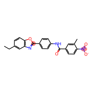 N-[4-(5-ethyl-1,3-benzoxazol-2-yl)phenyl]-4-nitro-3-methylbenzamide