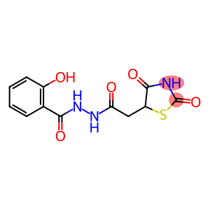 N-(2-(2,4-dioxothiazolidin-5-yl)acetyl)-2-hydroxybenzohydrazide
