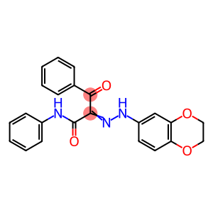 2-(2,3-dihydro-1,4-benzodioxin-6-ylhydrazono)-3-oxo-N,3-diphenylpropanamide