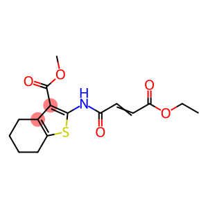 methyl 2-[(4-ethoxy-4-oxo-2-butenoyl)amino]-4,5,6,7-tetrahydro-1-benzothiophene-3-carboxylate