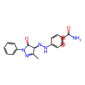 4-[2-(3-methyl-5-oxo-1-phenyl-1,5-dihydro-4H-pyrazol-4-ylidene)hydrazino]benzamide