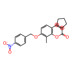 6-methyl-7-[(4-nitrophenyl)methoxy]-2,3-dihydro-1H-cyclopenta[c]chromen-4-one