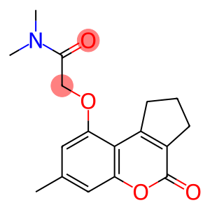 N,N-dimethyl-2-[(7-methyl-4-oxo-2,3-dihydro-1H-cyclopenta[c]chromen-9-yl)oxy]acetamide