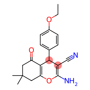 2-amino-4-(4-ethoxyphenyl)-7,7-dimethyl-5-oxo-5,6,7,8-tetrahydro-4H-chromene-3-carbonitrile