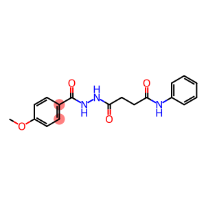 4-{2-[(4-methoxyphenyl)carbonyl]hydrazinyl}-4-oxo-N-phenylbutanamide