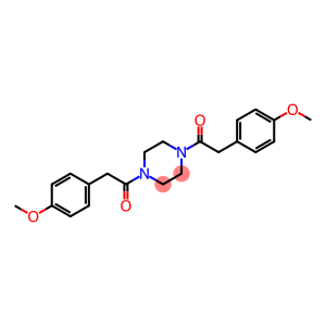 1,4-bis[(4-methoxyphenyl)acetyl]piperazine