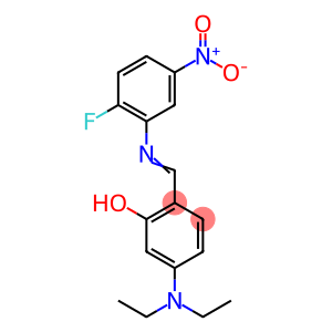 5-(diethylamino)-2-[({2-fluoro-5-nitrophenyl}imino)methyl]phenol