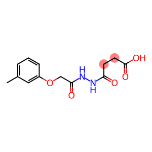 Butanedioic acid, 1-[2-[2-(3-methylphenoxy)acetyl]hydrazide]