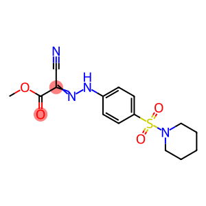 methyl cyano{[4-(1-piperidinylsulfonyl)phenyl]hydrazono}acetate