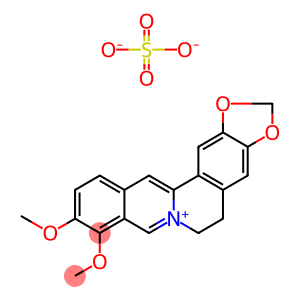 硫酸-5,6-二氢-9,10-二甲氧基苯并(G)1,3-苯并二恶茂(5,6-A)喹嗪