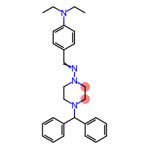 4-[(E)-(4-benzhydrylpiperazin-1-yl)iminomethyl]-N,N-diethylaniline
