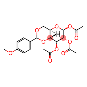 4,6-Di-O-(p-methoxybenzylidene)-1,2,3-tri-O-acetyl-β-D-glucopyranose
