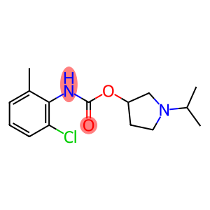 N-(2-Chloro-6-methylphenyl)carbamic acid 1-isopropyl-3-pyrrolidinyl ester