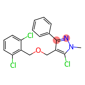 5-chloro-4-{[(2,6-dichlorophenyl)methoxy]methyl}-1-methyl-3-phenyl-1H-pyrazole