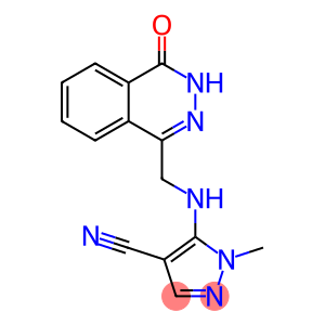 1-METHYL-5-([(4-OXO-3,4-DIHYDRO-1-PHTHALAZINYL)METHYL]AMINO)-1H-PYRAZOLE-4-CARBONITRILE