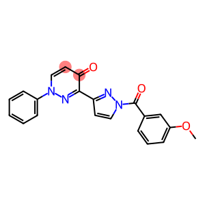 3-[1-(3-METHOXYBENZOYL)-1H-PYRAZOL-3-YL]-1-PHENYL-4(1H)-PYRIDAZINONE
