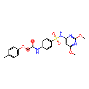 N-(4-{[(2,6-dimethoxy-4-pyrimidinyl)amino]sulfonyl}phenyl)-2-(4-methylphenoxy)acetamide