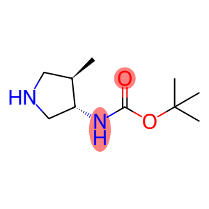 Carbamic acid, [(3S,4R)-4-methyl-3-pyrrolidinyl]-, 1,1-dimethylethyl ester (9CI)