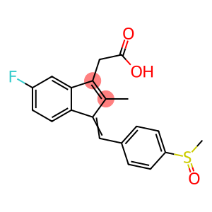 5-fluoro-2-methyl-1-[[4-(methylsulphinyl)phenyl]methylene]-1H-indene-3-acetic acid