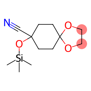 8-((Trimethylsilyl)oxy)-1,4-dioxaspiro[4.5]decane-8-carbonitrile