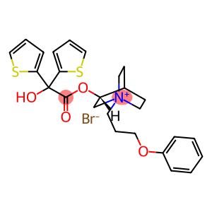 1-Azoniabicyclo(2.2.2)octane, 3-((hydroxydi-2-thienylacetyl)oxy)-1-(3-phenoxypropyl)-, bromide, (3R)-