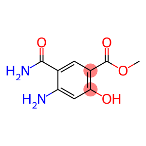 Benzoic acid, 4-amino-5-(aminocarbonyl)-2-hydroxy-, methyl ester (9CI)