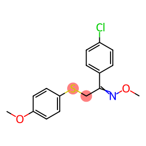 1-(4-CHLOROPHENYL)-2-[(4-METHOXYPHENYL)SULFANYL]-1-ETHANONE O-METHYLOXIME