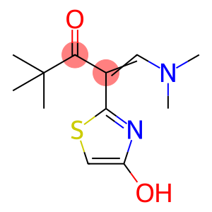 1-Penten-3-one, 1-(dimethylamino)-2-(4-hydroxy-2-thiazolyl)-4,4-dimethyl-