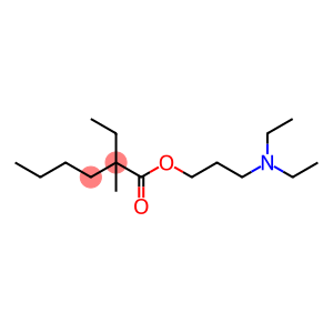 Hexanoic acid, 2-ethyl-2-methyl-, 3-(diethylamino)propyl ester