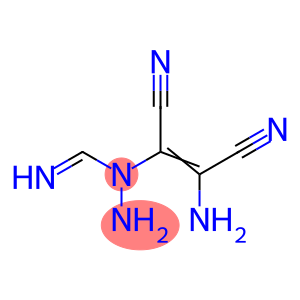 Methanimidic  acid,  N-(2-amino-1,2-dicyanoethenyl)-,  hydrazide