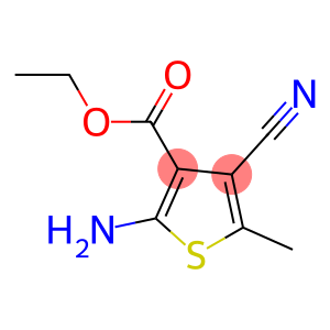 3-Thiophenecarboxylicacid,2-amino-4-cyano-5-methyl-,ethylester(9CI)