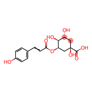 1β,4β,5α-Trihydroxy-3β-[[3-(4-hydroxyphenyl)-1-oxo-2-propenyl]oxy]cyclohexanecarboxylic acid
