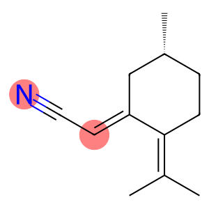 Acetonitrile, [(5R)-5-methyl-2-(1-methylethylidene)cyclohexylidene]-, (2E)- (9CI)