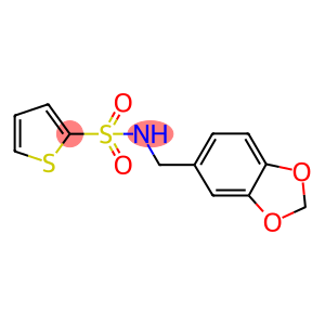 N-(1,3-benzodioxol-5-ylmethyl)-2-thiophenesulfonamide